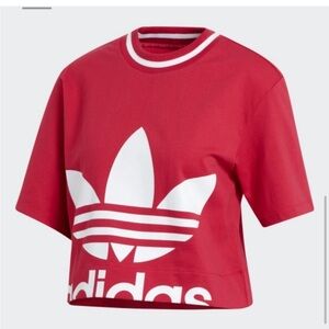 Adidas Trefoil Logo Cropped Shirt